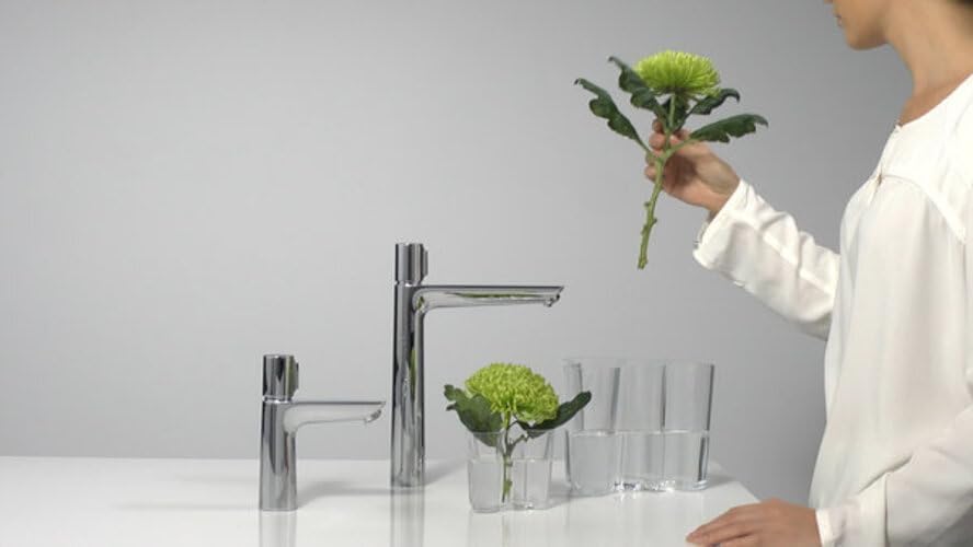 hansgrohe Wasserhahn Talis Select E (Armatur mit Auslauf Höhe 110 mm, ohne Ablaufgarnitur) Chrom Aus