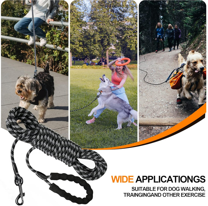 Reflektierend Schleppleine für Hunde, 5m/10m/20m Seil Hundeleine Trainingsleine Langes Ausbildungsle