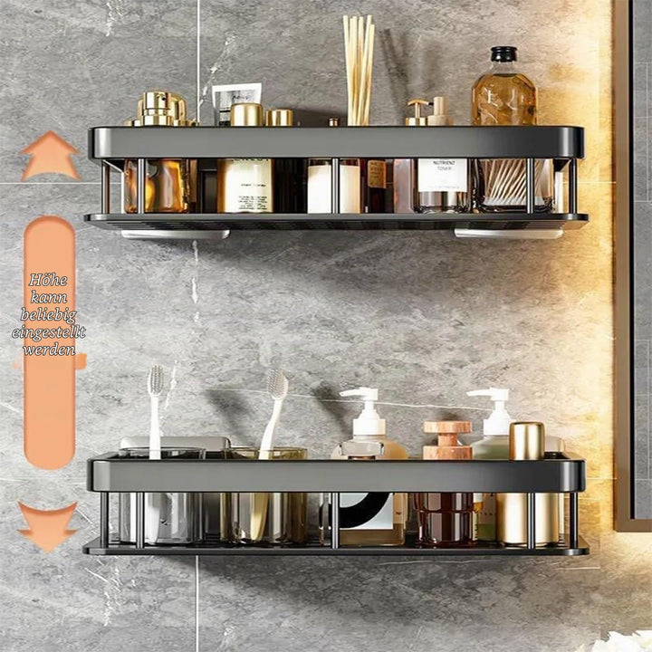 Duschablage Ohne Bohren, 2 Stück Badezimmer Regal, Badregal Bad Organizer Rostfrei Duschregal für Sh