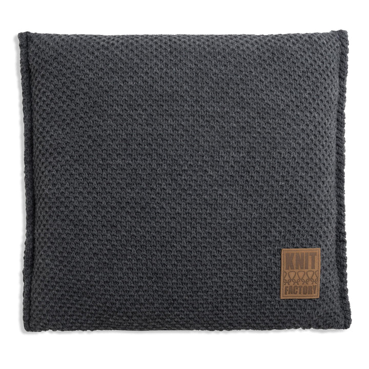 KNIT FACTORY - Lynn Kissen - Anthrazit - 50x50 cm 50x50 cm Anthrazit, 50x50 cm Anthrazit