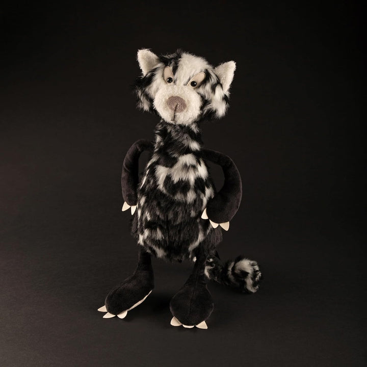sigikid BEASTS, Kuscheltier für Erwachsene und Kinder, Katze Cat Macchiato, Schwarz/Weiss, 38057 Sch