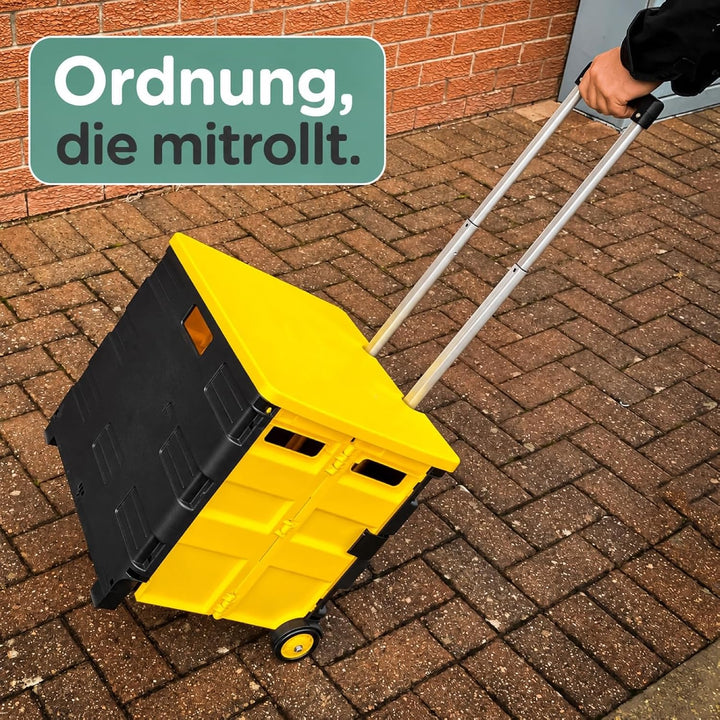 Rackit Einkaufstrolley klappbar mit Deckel – Shopping-Trolley bis 40 kg