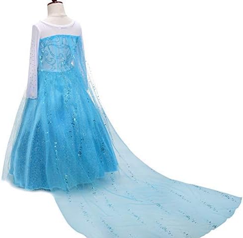 Lito Angels Prinzessin Kleid mit Schleppe und Accessoires für Kinder Mädchen, Kostüm Verkleidung Lan