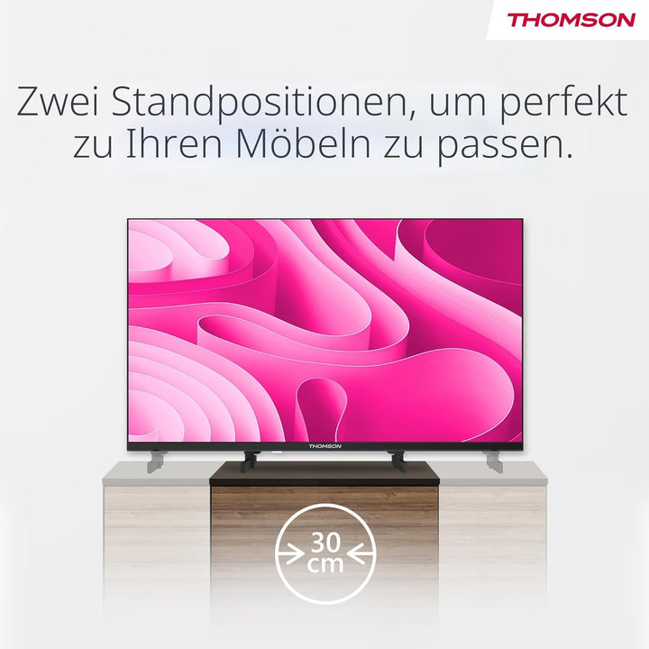 THOMSON 32 Zoll (81 cm) LED HD Easy TV – Kein Smart – Hotel Mode, USB, HDMI, Triple-Tuner (Kabel - S
