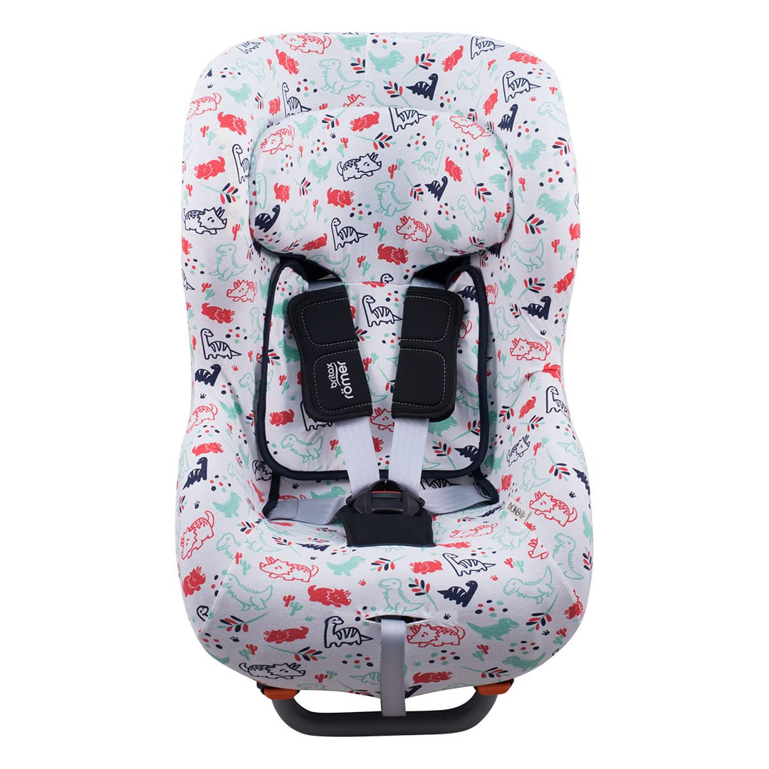 JYOKO Kids Bezug kompatibel mit Romer Britax Max Way Plus (Dino Party), Dino Party