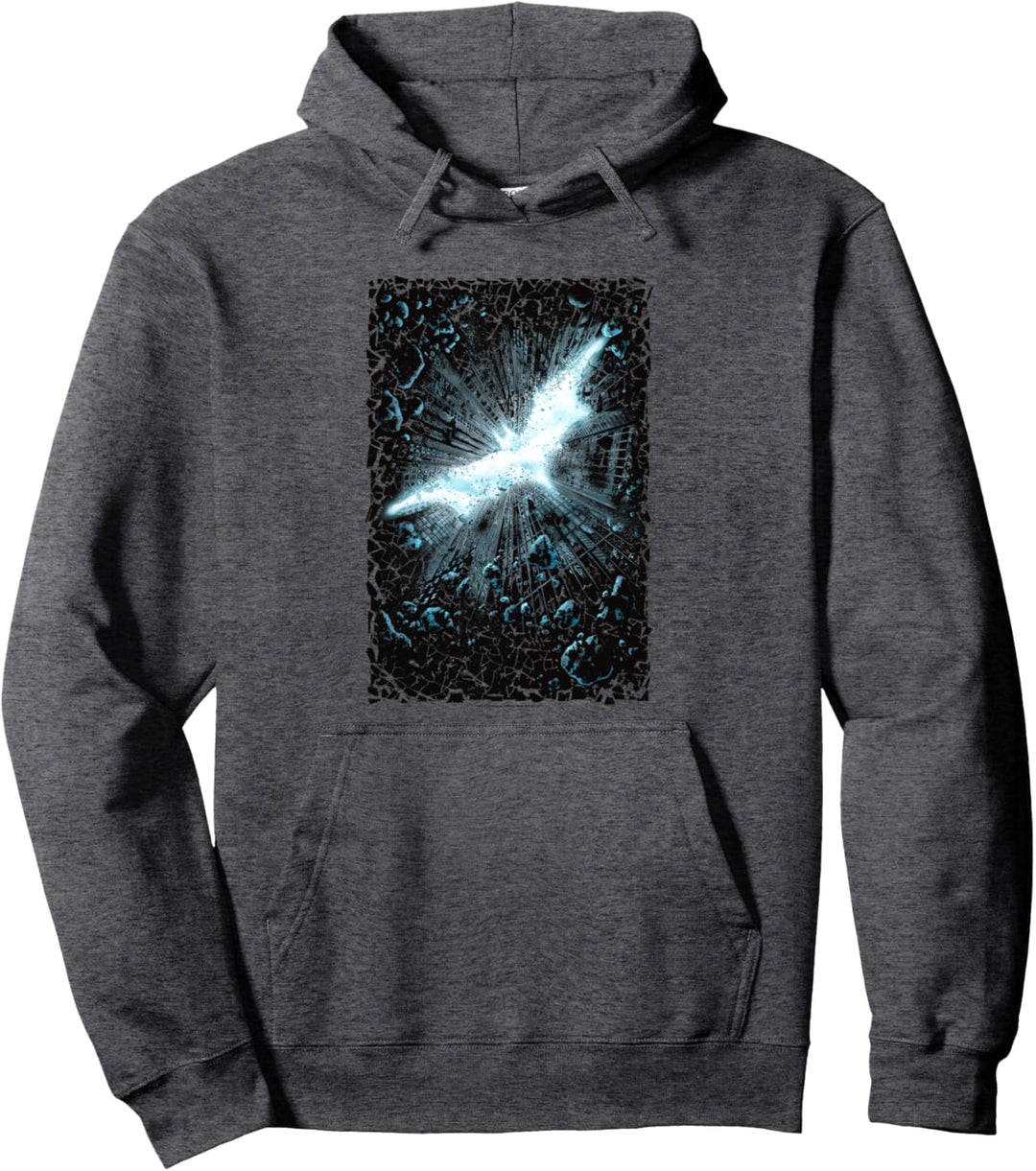 Batman Dark Knight Rises Crumble Poster Pullover Hoodie