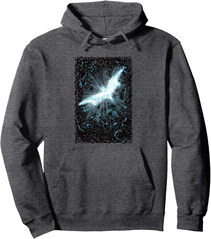 Batman Dark Knight Rises Crumble Poster Pullover Hoodie
