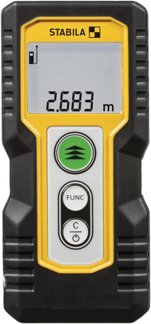 STABILA Laser-Entfernungsmesser LD 220, max. Messbereich 50 m, 4 Messfunktionen (u. a. Fläche und Vo