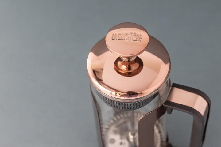 La Cafetière Roma Kaffeezubereiter, French Press, Edelstahl, Kupferfarben Three Cup Kupferfarben, Th