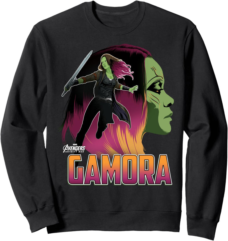 Marvel Infinity War Gamora Head Profile Sweatshirt