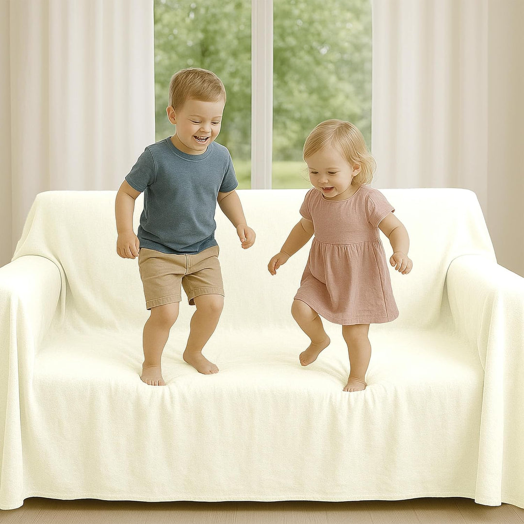 Byour3 - Bettüberwurf Bio-Baumwolle Gemischte Doppelbett Einzelbett Queen Size Bettdecke Sommer Früh