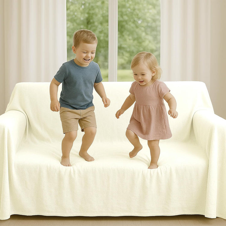 Byour3 - Bettüberwurf Bio-Baumwolle Gemischte Doppelbett Einzelbett Queen Size Bettdecke Sommer Früh