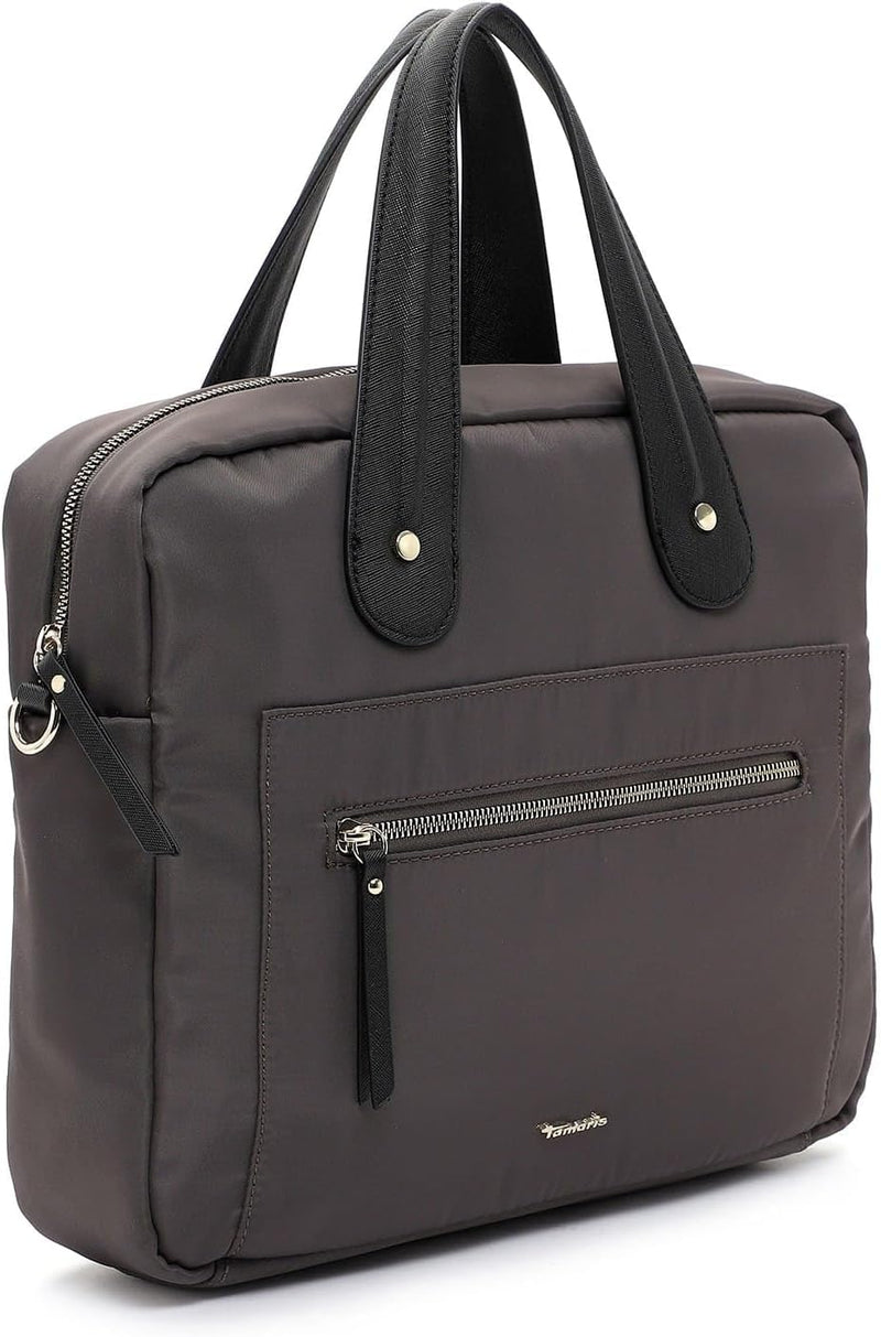 Tamaris Damen Umhängetasche Business Laptop Tasche Nylon Optik Johanna 31815, Farbe:Grün