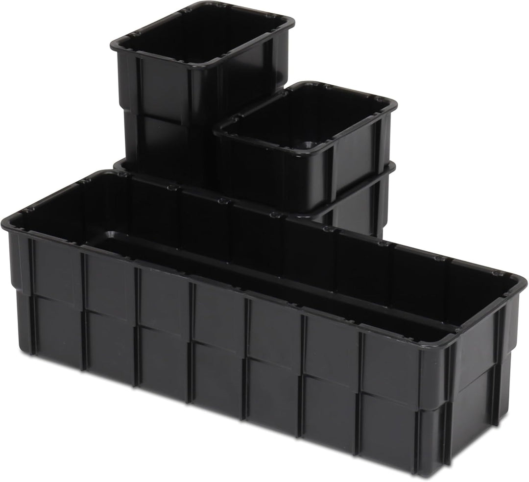 1a-TopStore Einsatzkasten Einteilungs-Set für Eurobehälter, Schubladen mit Innenmass 362x262 mm (LxB