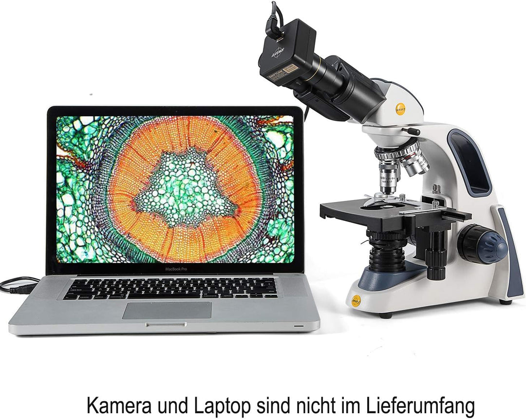 SWIFT SW380B 40X-2000X-Vergrösserung Siedentopf Binokular Lab-Mikroskop für Forschungszwecke mit Wei