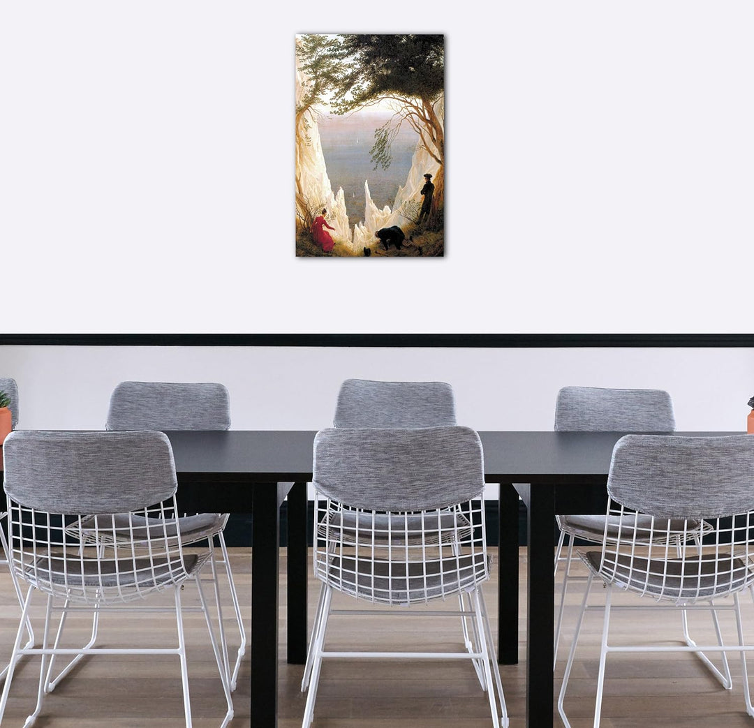 Printed Paintings Leinwand (40x60cm): Caspar David Friedrich - Kreidefelsen auf Rügen 40x60 cm, 40x6