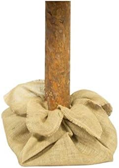Lean Toys, Künstlicher Weihnachtsbaum auf Holzstamm, Kiefer, kompakt, glänzende frostähnliche Krista