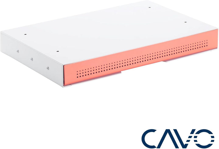 CAVO Dokumentenschublade aus Stahl 410 x 272 mm Koralle, weiss, Schreibtischschublade Unterbauschubl