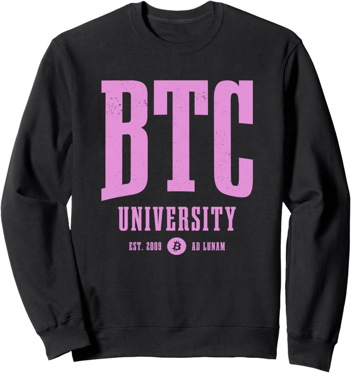 Bitcoin BTC Universität EST. 2009 Crypto Trader Sweatshirt