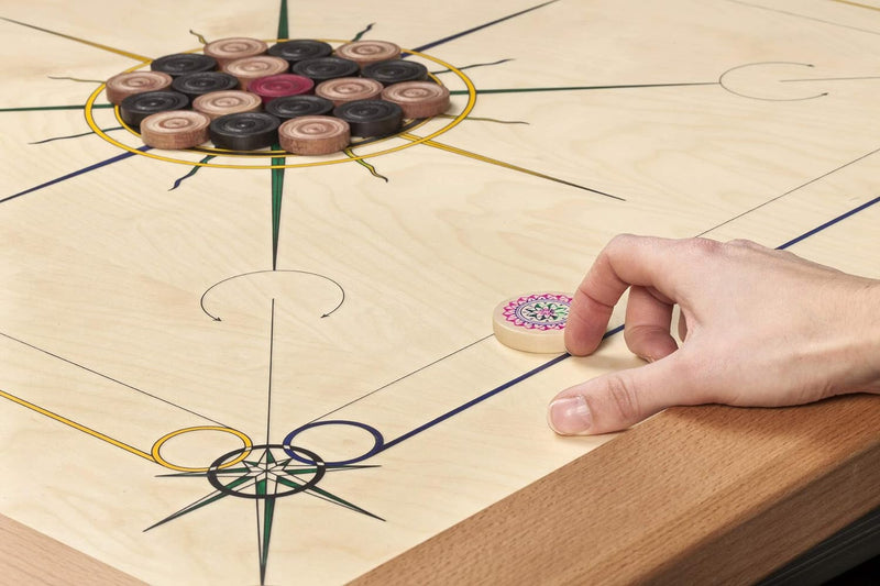 Philos 8231 - Carrom Superior, blau-gelb-grün, Geschicklichkeitsspiel