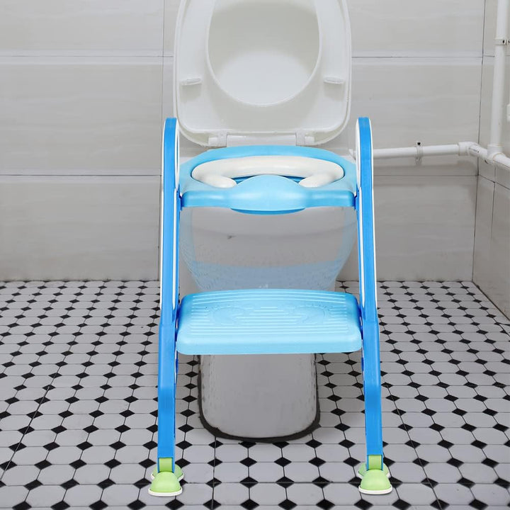 Toilettensitz für Kinder,Toilettensitz Toilettentrainer mit Treppe,Höhenverstellbar Faltbarer Toilet