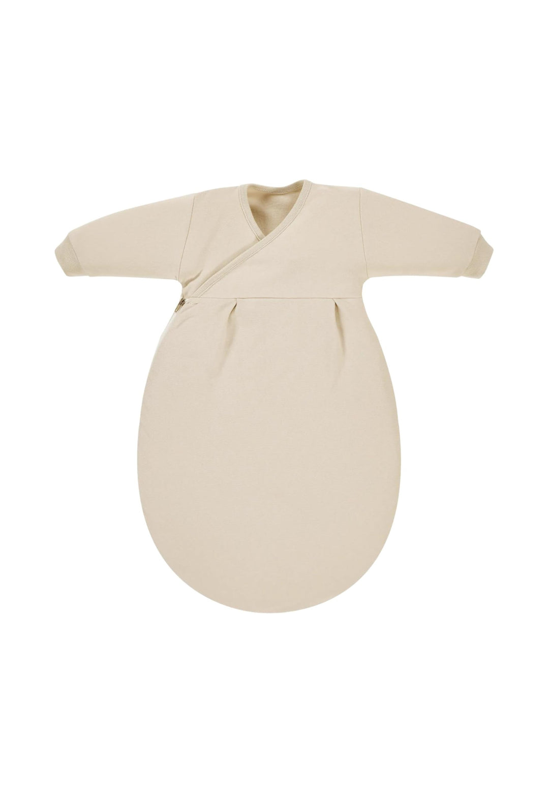 Alvi Baby-Mäxchen Innensack Bio-Baumwolle Beige 44 | Baby Schlafsack mit 0,5 TOG, langarm und Kabela