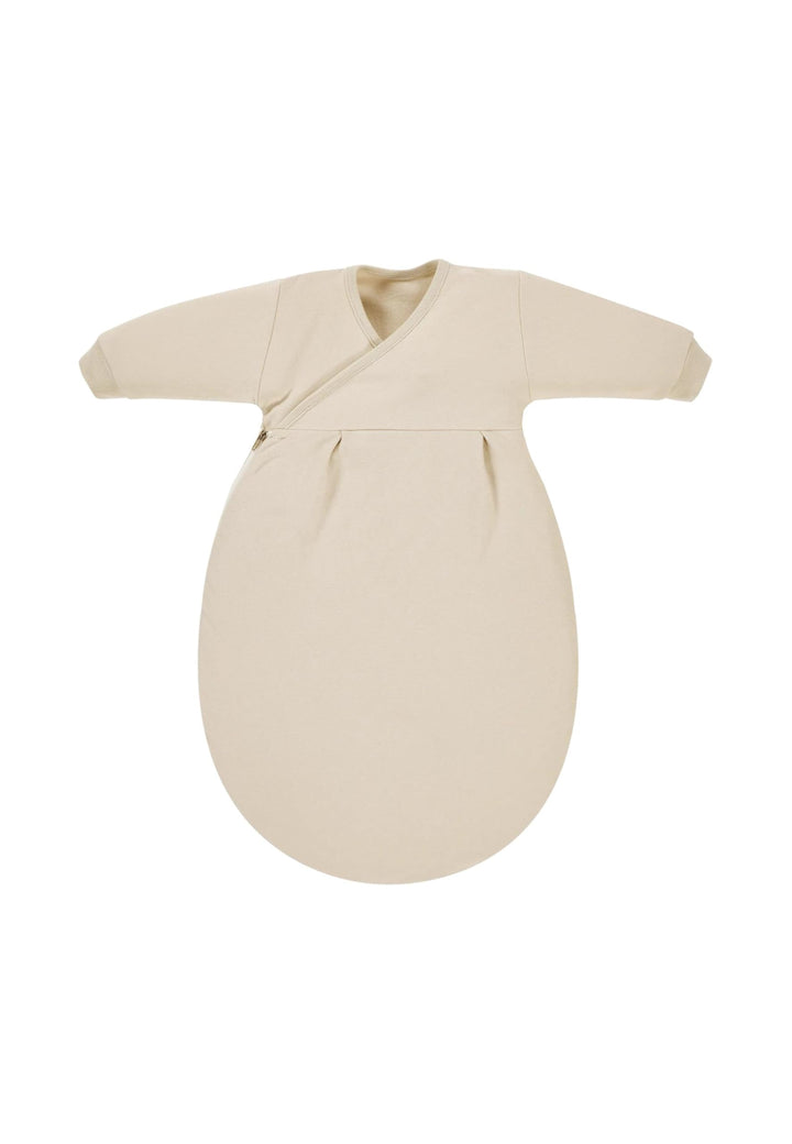 Alvi Baby-Mäxchen Innensack Bio-Baumwolle Beige 44 | Baby Schlafsack mit 0,5 TOG, langarm und Kabela