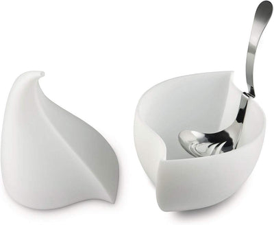 Alessi Nunziatella ESI24 - Perforierte Schöpfkelle für Mozzarella, Edelstahl 18/10, Silber