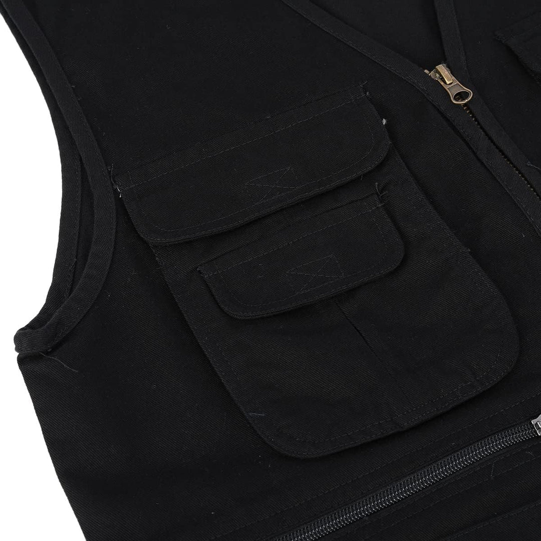 YOUTHUP Anglerweste Herren Outdoor Weste Multi-Tasche Ärmellose Jagd Herrenwesten Leicht Safari Wand