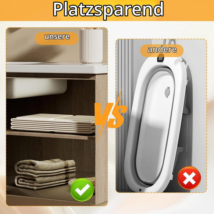 Faltbare Badewanne, Grosse Kinderbadewanne Kleinkindbadewanne Faltbarer Babypte Badewanne Integriert