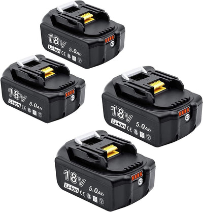 18V 5.0Ah Li-ion Ersatzakku für Makita BL1850 Werkzeugakkus 18V Li-ion Akku 5000mAh Kompatibel BL186