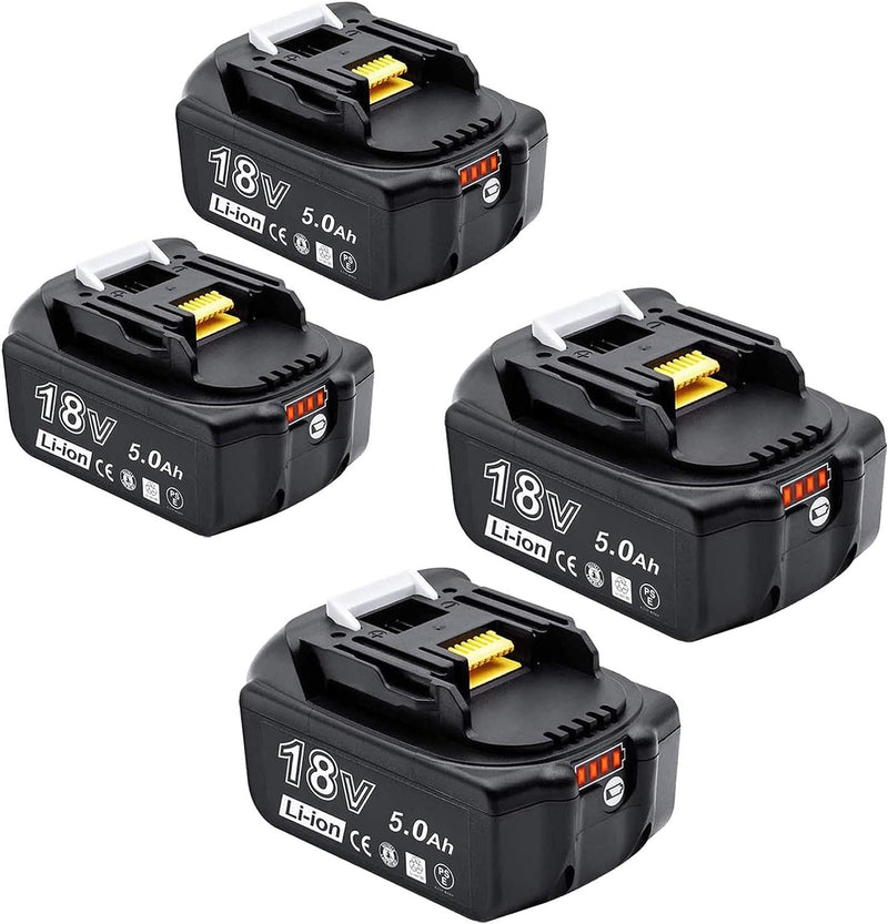 18V 5.0Ah Li-ion Ersatzakku für Makita BL1850 Werkzeugakkus 18V Li-ion Akku 5000mAh Kompatibel BL186