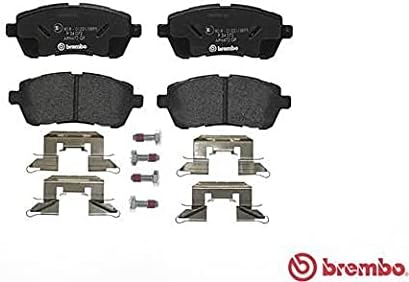 Brembo 09.A968.24 Bremsscheibe - Paar & P 24 072 Bremsbelagsatz, Scheibenbremse - (4-teilig) Bundle