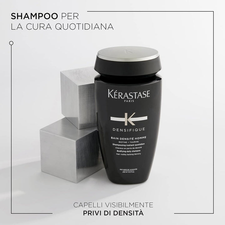 Kérastase | Shampoo für feines und dünnes Männerhaar, Verdichtendes Haarbad mit Biotin, Bain Densité