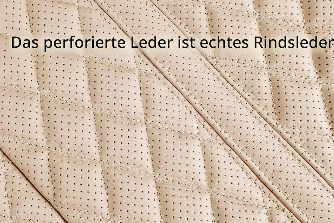 1p Echtes Rindsleder sitzbezug Auto Vordersitz-Rückenlehnenbezüge,sitzkissen Auto fahrersitz,Echtes