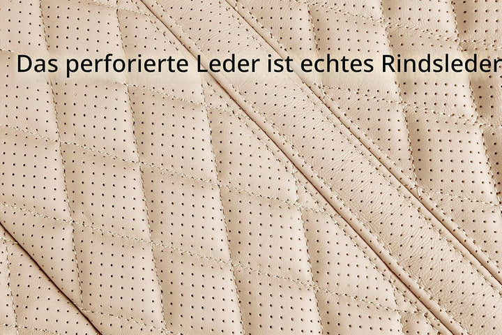 1p Echtes Rindsleder sitzbezug Auto Vordersitz-Rückenlehnenbezüge,sitzkissen Auto fahrersitz,Echtes
