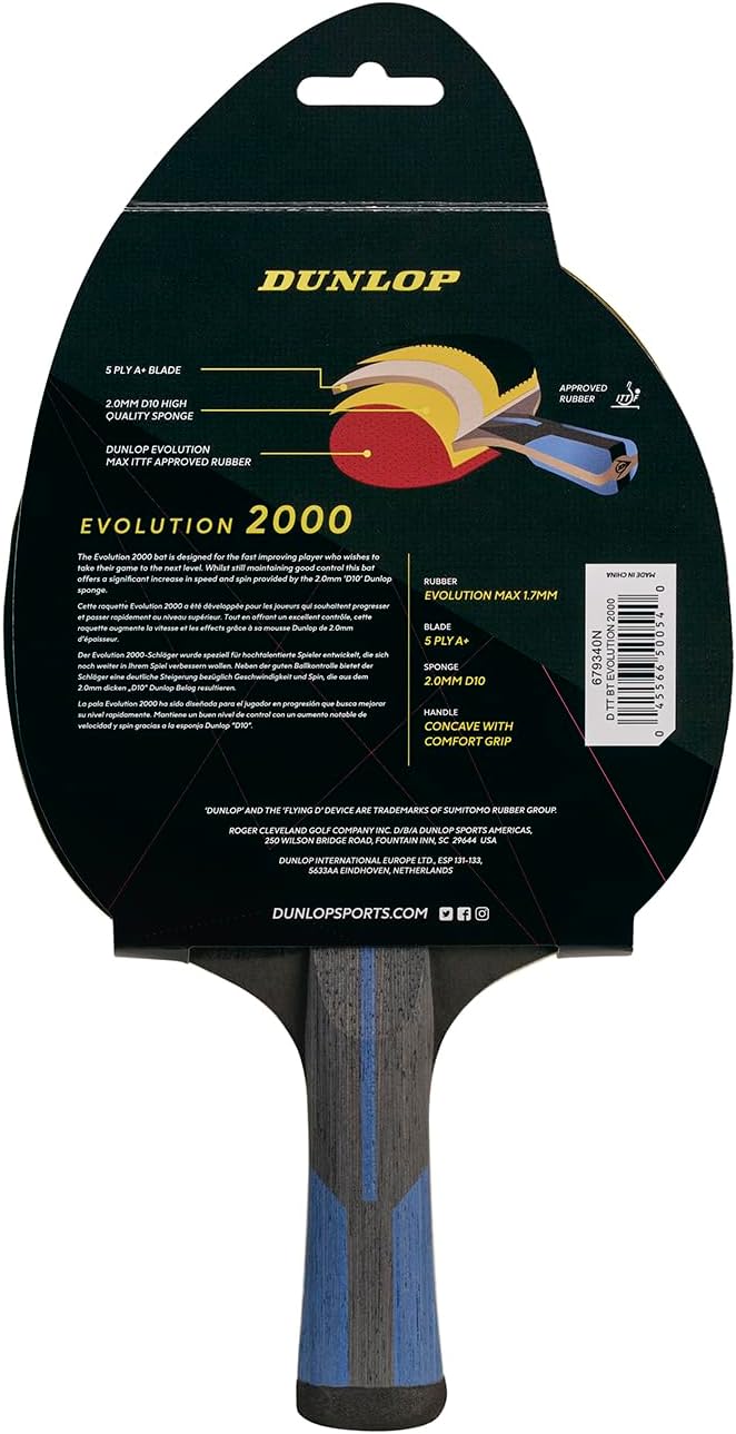 Dunlop Evolution 2000 Table Tennis Bat Evolution 2000 (2022), Evolution 2000 (2022)