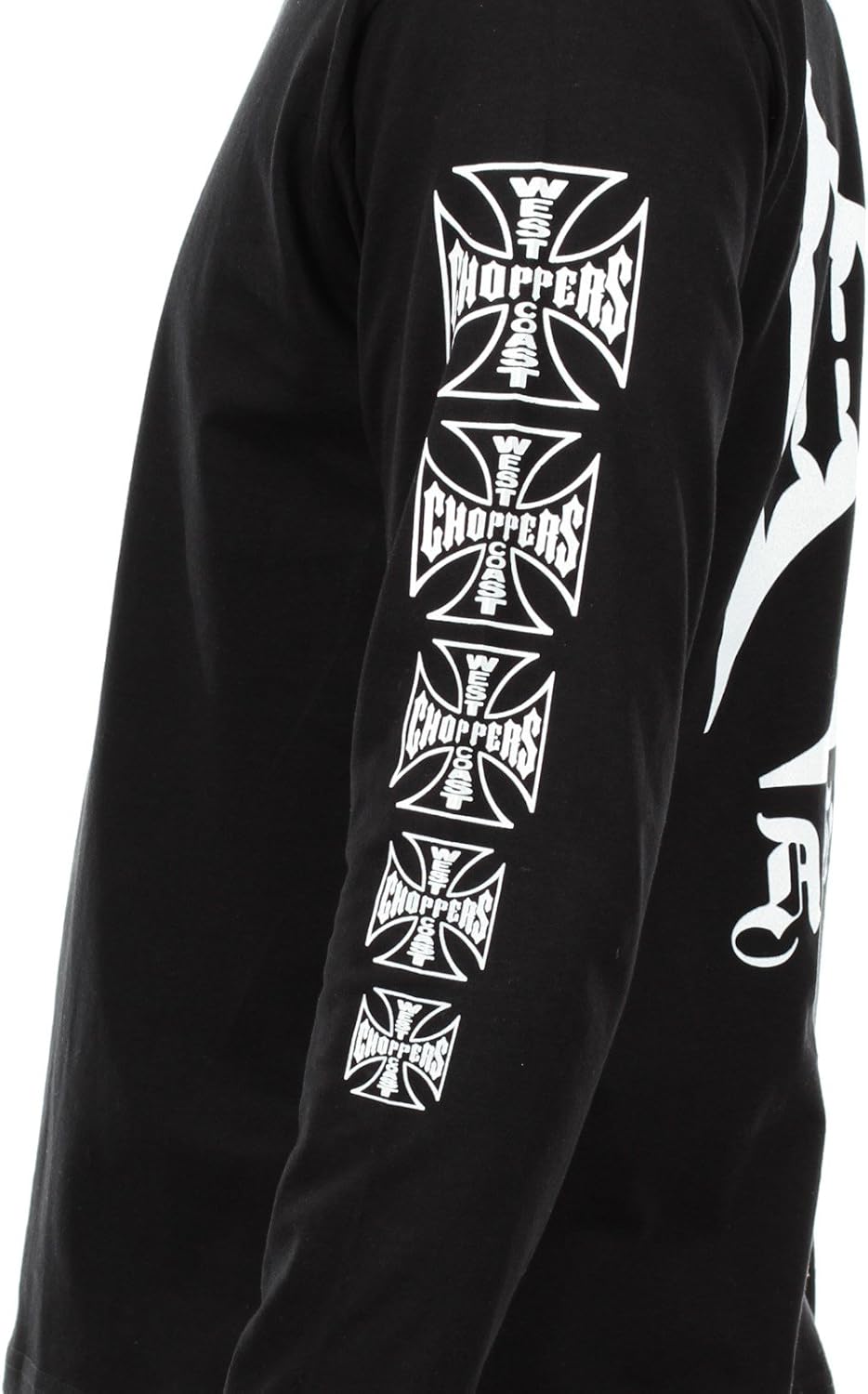 West Coast Choppers Cross Longsleeve schwarz, 3XL