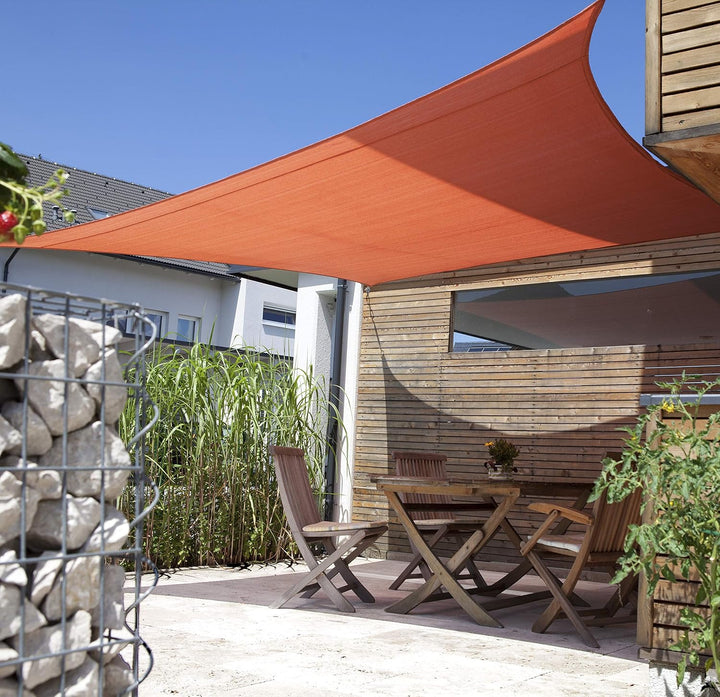 Windhager Sunsail Adria Quadrat Terracotta, Sonnensegel, Sonnenschutz, UV-Schutz, witterungsbeständi