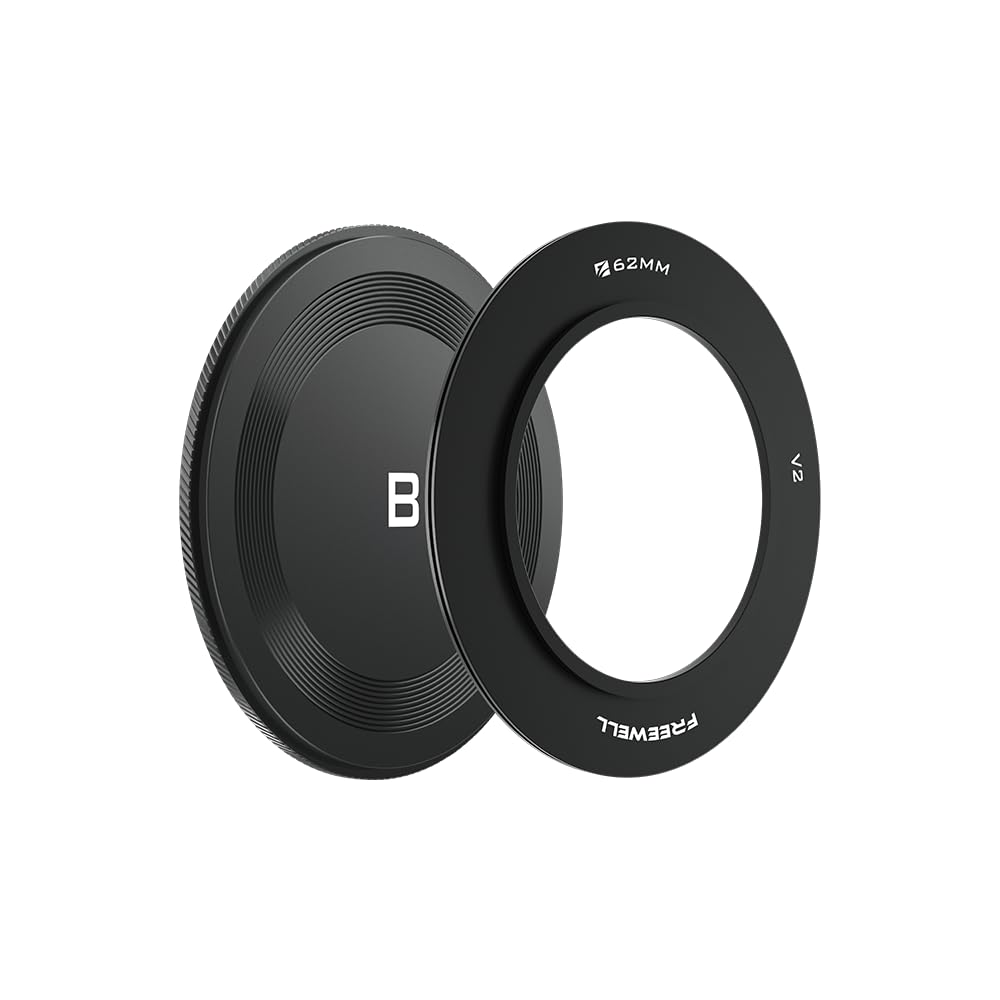 Freewell 62 mm Adapterring mit Rückkappe für V2-Serie, 62 mm