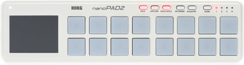 Korg NANOPAD2-WH 16 USB-Drumpad (16 Tasten) Weiss White