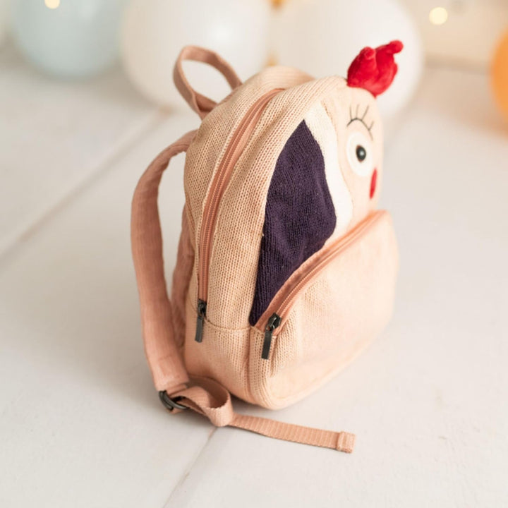 CROCHETTS – Gehäkelter Kinderrucksack Ariel | Baby- &amp; Kinderrucksack aus 100% Naturbaumwolle | Weich