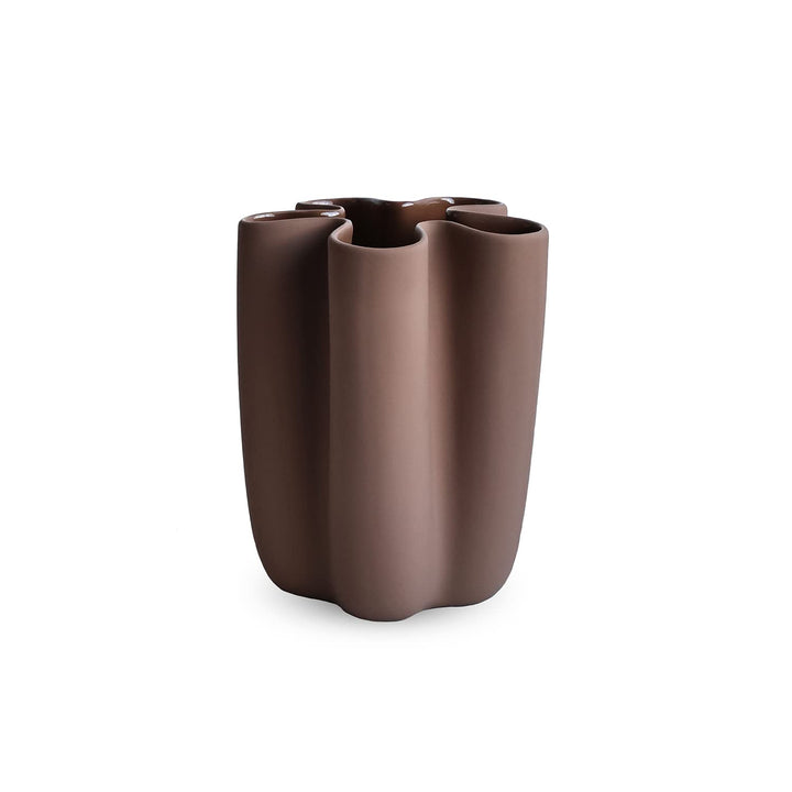Cooee Design Tulipa Vase 20cm Hazelnut, Keramik, Tulpenvase, Haselnussfarbe W: 12, L: 12, H: 20 CM H