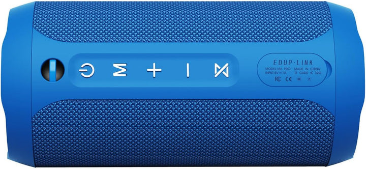 EDUPLINK Bluetooth Lautsprecher 20W mit 20h Akku &amp; IPX7 Wasserdicht - Tragbare Musikbox mit RGB Lich