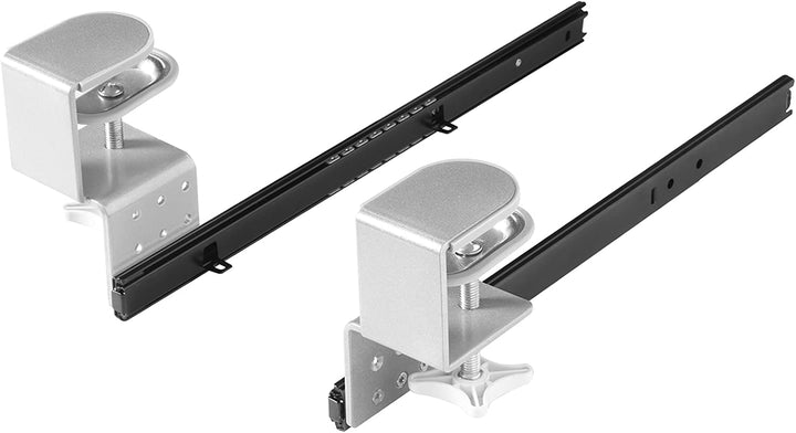 FIX&amp;EASY Tastaturauszug klemmbar mit Tastaturablage 800X400mm ahorn Dekor, Tischklemmen höhenverstel