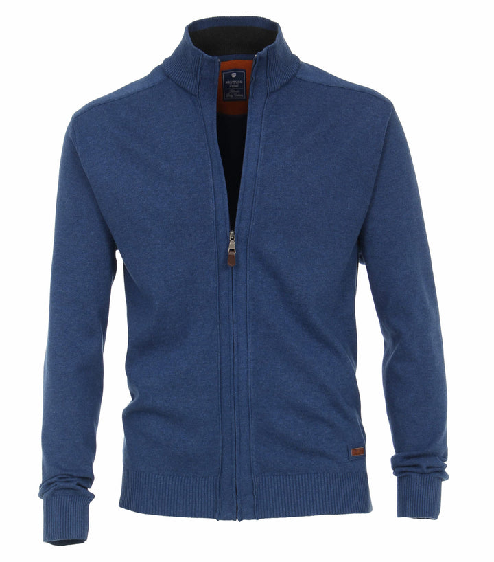 Redmond Strickjacke Uni XXL 12 Blau, XXL 12 Blau