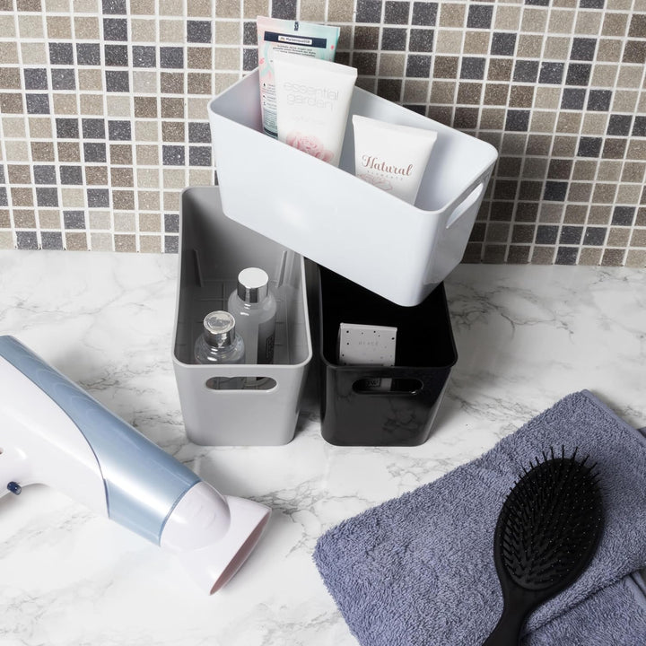 12x Ordnungsboxen - 10 cm hoch - grün - 20x10x10cm - 1,4 Liter - Ordnungskorb - Schubladenorganizer