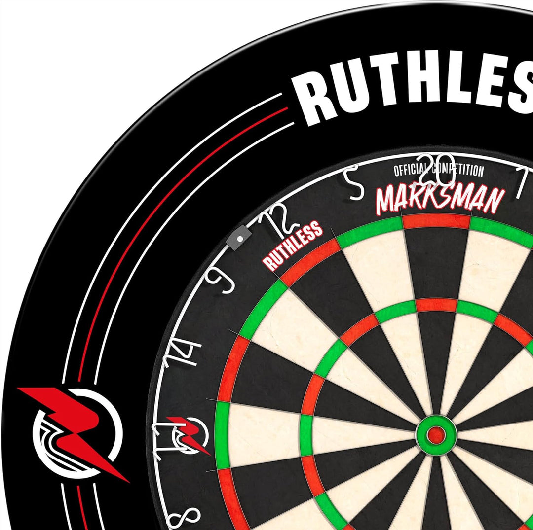 Ruthless Hot Shot Dartscheibe | Endurance Runddraht Sisal Dartscheibe Set inkl. 2 Sets Steeldarts Nu
