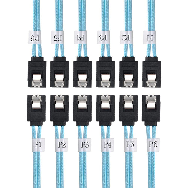 xiwai Intern 6 SATA 7pin auf 6 SATA 7pin Target SSD Festplatte 6Gbit/s Datenserver Raid-Kabel SATA 6