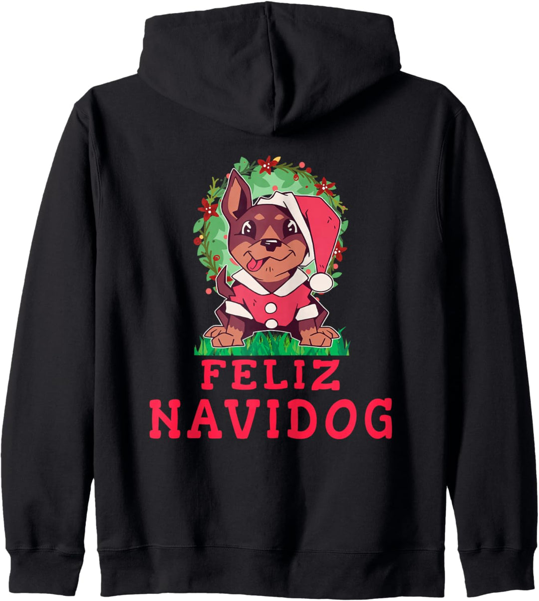 Feliz Navidog - Feliz Navidad - Hund Weihnachten Sterne Kapuzenjacke